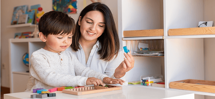 Parent and child learning together